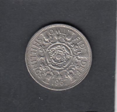 Beschrijving: 2 Shillings  ELIZABETH II